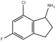 7-CHLORO-5-FLUORO-2,3-DIHYDRO-1H-INDEN-1-AMINE Struktur