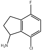 7-CHLORO-4-FLUORO-2,3-DIHYDRO-1H-INDEN-1-AMINE Struktur