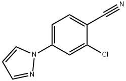 2-Chloro-4-(1H-pyrazol-1-yl)benzonitrile Struktur