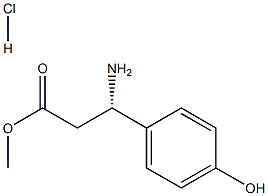 METHYL (3S)-3-AMINO-3-(4-HYDROXYPHENYL)PROPANOATE HYDROCHLORIDE Struktur