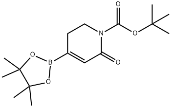 tert-butyl 5,6-dihydro-4-(4,4,5,5-tetramethyl-1,3,2-dioxaborolan-2-yl)-2-oxopyridine-1(2H)-carboxylate Struktur