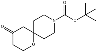 tert-butyl 4-oxo-1-oxa-9-azaspiro[5.5]undecane-9-carboxylate Struktur