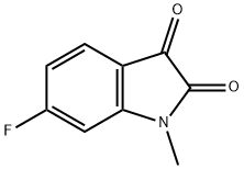 6-Fluoro-1-methyl-1H-indole-2,3-dione Struktur