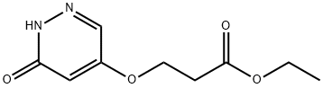 Ethyl 3-((6-oxo-1,6-dihydropyridazin-4-yl)oxy)propanoate Struktur