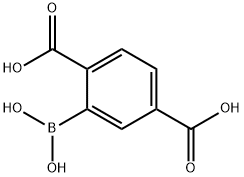 2-Borono-1,4-benzenedicarboxylic acid Struktur