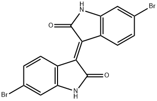 (E)-6-bromo-3-(6-bromo-2-oxoindolin-3-ylidene)indolin-2-one Struktur