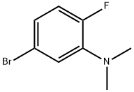 (5-Bromo-2-fluoro-phenyl)-dimethyl-amine Struktur