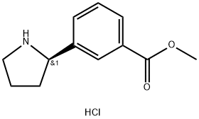 (R)-3-pyrrolidin-2-yl-benzoic acid methyl ester hydrochloride Struktur