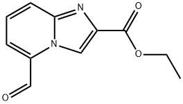 ethyl 5-formylimidazo[1,2-a]pyridine-2-carboxylate Struktur