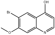 6-bromo-7-methoxyquinolin-4-ol Struktur