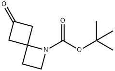 tert-Butyl 6-oxo-1-azaspiro[3.3]heptane-1-carboxylate Struktur