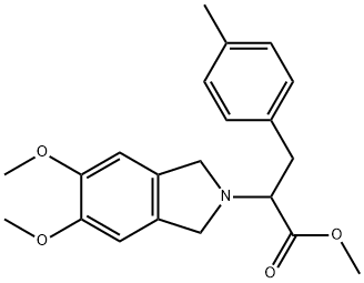 Methyl 2-(5,6-dimethoxyisoindolin-2-yl)-3-(p-tolyl)propanoate Struktur