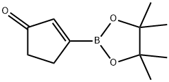 2-Cyclopenten-1-one, 3-(4,4,5,5-tetramethyl-1,3,2-dioxaborolan-2-yl)- Struktur