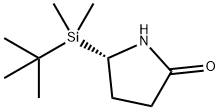 (S)-5-(tert-Butyldimethylsilyl)pyrrolidin-2-one Struktur