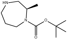 (R)-tert-Butyl 2-methyl-1,4-diazepane-1-carboxylate Struktur