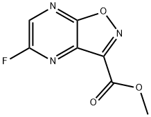 5-Fluoro-isoxazolo[4,5-b]pyrazine-3-carboxylic acid methyl ester Struktur