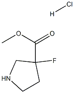 Methyl 3-Fluoropyrrolidine-3-Carboxylate Hydrochloride Struktur