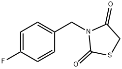 3-(4-fluorobenzyl)thiazolidine-2,4-dione Struktur