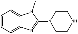 1-methyl-2-(piperazin-1-yl)-1H-benzo[d]imidazole Struktur