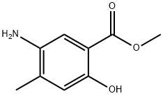 5-Amino-2-hydroxy-4-methyl-benzoic acid methyl ester Structure