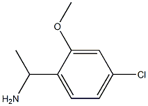 1-(4-CHLORO-2-METHOXY-PHENYL)-ETHYLAMINE Struktur