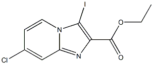 ethyl 7-chloro-3-iodoimidazo[1,2-a]pyridine-2-carboxylate Struktur