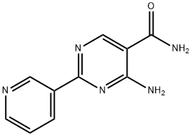 4-amino-2-pyridin-3-ylpyrimidine-5-carboxamide Struktur