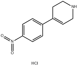 4-(4-nitrophenyl)-1,2,3,6-tetrahydropyridine hydrochloride Struktur