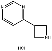 4-(Azetidin-3-yl)pyrimidine 2HCl Struktur