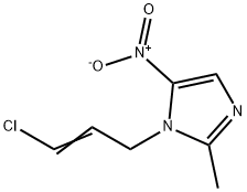 (E)-1-(3-chloroallyl)-2-methyl-5-nitro-1H-imidazole Struktur