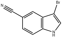 3-bromo-1H-indole-5-carbonitrile Struktur