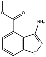 Methyl 3-Aminobenzisoxazole-4-carboxylate Struktur