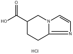 5,6,7,8-Tetrahydroimidazo[1,2-a]pyridine-6-carboxylic acid hydrochloride Struktur