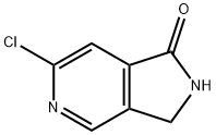 6-chloro-2,3-dihydro-1H-pyrrolo[3,4-c]pyridin-1-one Struktur