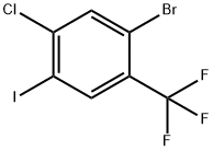 2-Bromo-4-chloro-5-iodobenzotrifluoride Struktur