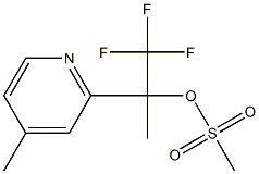 1,1,1-trifluoro-2-(4-methylpyridin-2-yl)propan-2-yl methanesulfonate Struktur