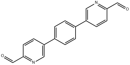 5,5'-(1,4-phenylene)dipicolinaldehyde Structure