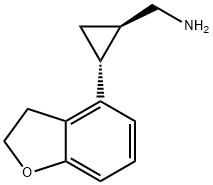 ((1R,2R)-2-(2,3-dihydrobenzofuran-4-yl)cyclopropyl)methanamine Struktur