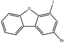 2-bromo-4-iodo-dibenzofuran Struktur