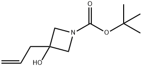 tert-butyl 3-allyl-3-hydroxyazetidine-1-carboxylate Struktur