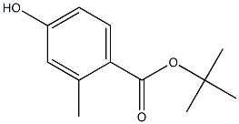 tert-Butyl 4-hydroxy-2-methylbenzoate Struktur