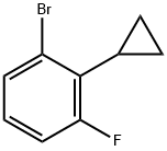 1-bromo-2-cyclopropyl-3-fluorobenzene Struktur