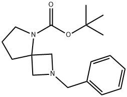 2-benzyl-2,5-Diazaspiro[3.4]octane-5-carboxylic acid 1,1-dimethylethyl ester Struktur