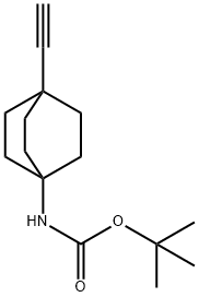 tert-butyl 4-ethynylbicyclo[2.2.2]octan-1-ylcarbamate Struktur