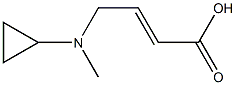 (E)-4-(cyclopropyl(methyl)amino)but-2-enoic acid Struktur