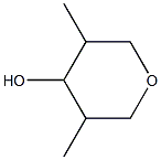 3,5-dimethyltetrahydro-2H-pyran-4-ol Struktur