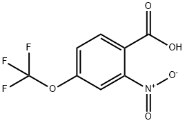 2-nitro-4-(trifluoromethoxy)benzoic acid Struktur