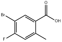 5-bromo-4-fluoro-2-methylbenzoic acid Struktur