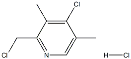 Pyridine, 4-chloro-2-(chloromethyl)-3,5-dimethyl-, hydrochloride Struktur