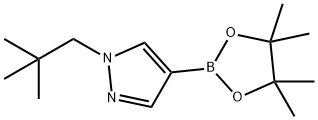 1-新戊基-4-(4,4,5,5-四甲基-1,3,2-二氧雜硼雜環(huán)戊烷-2-基)-1H-吡唑, 1430751-26-0, 結(jié)構(gòu)式